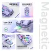 Ratón Inalámbrico Transparente de Doble Modo Fv-T7 2.4G/Bluetooth 5.0 Ratón Recargable con Diseño Magnético e Iluminación RGB En Stock