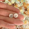 Botones de Concha Natural Spot Concha Mariposa Blanca Dos Agujeros Botones de Concha Beige Planos Blancos Individuales Botones para Camisa Se Pueden Agregar con Palabras
