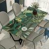 Toalha de Mesa de Couro Americano Jogo Americano para Mesa de Jantar Doméstico Impermeável e à Prova de Óleo Sem Lavagem Mesa de Jantar Retangular Jogo Americano para Mesa de Centro Toalha de Mesa de PVC