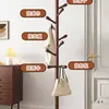 Perchero de Madera Maciza de Pie Perchero para Abrigos Dormitorio Hogar Perchero Simple Vertical de Madera de Haya Barra para Colgar Ropa Interior Estante para Bolsos