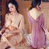 Comércio Exterior Europeu e Americano Lingerie Sexy Feminina Renda Decote Profundo Tentação Extrema Saia Curta para Casa Tamanho Grande Uniforme 1353