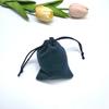 Saco de Veludo Atacado Cordão Saco de Veludo para Joias Saco de Armazenamento para Fones de Ouvido Bolso Grande de Veludo Preto com Cordão