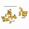 Cross-border coreano estilo dourado aço inoxidável tampões Golden Bullet Plug Bullet Earplugs diy Brincos Acessórios