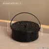 Suporte Criativo Redondo de Ferro para Espiral de Mosquito com Alça, Suporte Doméstico para Espiral de Mosquito, Bandeja para Espiral de Mosquito, Caixa para Espiral de Mosquito, Queimador de Incenso para Exterior