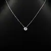 Venta Caliente Transfronteriza Collar de Plata S925 de Cuatro Garras Collar con Colgante de Moissanita Cadena para Clavícula Versátil de Lujo Ligero Simple Al por Mayor