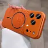 Adecuado para iPhone 17 Pro Ventana Grande Refrigeración por Hielo Transpirable Magnético Funda para Teléfono Apple 15 Colorida Hueca