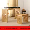 Mesa Taburete de Madera Maciza para Guqin Resonancia Mesa de Paulownia para Guzheng Mesa Antigua de Estudio China Mesa para Caligrafía Mesa para Caligrafía y Pintura Mesa de Té Zen