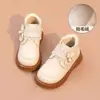 Sapatos de Algodão para Meninas 2026 Outono/Inverno Novo Estilo Botas Curtas com Forro de Lã e Solado Macio para Meninas, Botas Martin Grossas Fashion e Quentes para Bebês