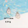[Original] Serie de Hielo y Nieve Pingüino Copo de Nieve Guantes Accesorios de Aleación con Goteo de Aceite Collar Pendientes Colgante