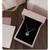 Colar de amor inteligente das mulheres all-match nicho design leve temperamento de luxo doce moda clavícula cadeia pingente oco atacado