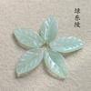 Jade Dongling azul jade Dongling verde hojas DIY horquilla de jade accesorios de flores