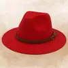 Fedora de lana de moda europea y americana con logotipo personalizado, fedora de jazz de estilo retro británico, sombrero de fieltro de ala plana unisex