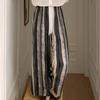 Pantalones Largos de Verano de Algodón y Seda Modernos, Pantalones Finos Sueltos de Pierna Ancha, Pantalones de Dormir Elásticos en la Cintura para Casa