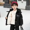 Chaqueta de Plumas para Niños Invierno Blanca de Patos Algodón Abrigo 2025 Nuevo Modelo Chaqueta de Plumas Polar para Niños Moderna