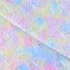 Tecido de veludo tie-dye de vison multicolor pintado à mão estilo Miami, veludo de vison em cor degradê para casacos, brinquedos, bolsas e capas de almofada