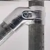 25 Tubos de Aço, 0 Tubos de Ferro, Tubos Galvanizados, 4 Conectores de Tubo de Seis Seções, Tubos de Prateleira, Fivelas de Fixação para Tubo Redondo, Fixadores, Peças de Fixação