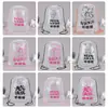 Mochila con Cordón Estampada con Logo Personalizado para Peluches, Bolsa Grande de Plástico con Cordón para Mudanzas y Almacenamiento de Equipaje
