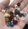 Contas Espaçadoras Cilíndricas de Acrílico com Furo Grande Semi-Acabadas DIY Pulseira Colar Acessórios para Roupas Contas Soltas Componentes