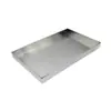 Placa de Acero Inoxidable 304 Plato Recogeaguas Cuadrado Plato Hecho a Mano Bandeja Plato Atrapaaceite Plato de Almacenamiento Extra Grande Profundo Poco Profundo Fijo