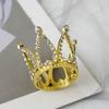 Decoración de Pastel de Corona Celebridad de Internet Cumpleaños Infantil Adorno de Pastel de Perlas Corona Pequeña de Reina Adorno Listo para Enviar Venta al Mayoreo