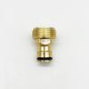 Conector de pezón de cobre plateado de aluminio directo de fábrica 3/4 conector de pezón conector de pezón de conexión inferior para pistola de agua