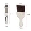 Four Seasons Kit de 4 Peças Pincel de Cabelo Marrom Ferramenta de Limpeza de Radiador Metal Aço Inoxidável Pente de Finos Limpeza de Ar Condicionado e Remoção de Poeira
