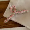 Pinza para el pelo BB con bordado de flor de atardecer rosa, pasador, ambiente dulce, corazón de niña, pinza lateral, pinza para flequillo, pinza para el pelo