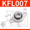 Rodamiento de Bloque de Almohada Romboidal de Aleación de Zinc Kfl08 Kfl000 Kfl001 Kfl005 Kfl006 Rodamiento