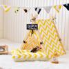 Casa para Perros y Gatos Nido para Gatos Extraíble y Lavable para Mascotas Casa para Mascotas Perro Mediano y Pequeño Gato Perro Tienda para Perros Suministros para Perros Princesa Nido Fresco de Verano