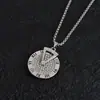 Collar Hip-Hop de Acero de Titanio Europeo y Americano para Hombre Marca de Moda Personalidad Callejera Marca Militar Colgante de Celebridad de Internet Cadena Larga para Suéter Joyería de Aleación