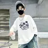 Ropa Interior de Manga Larga Elegante para Niños Tallas Mediana y Grande Otoño 2026 Nuevo Estilo Coreano Camiseta Interior de Dibujos Animados para Niño Niño