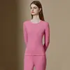 Novo Conjunto Térmico de Inverno Feito de Veludo Alemão, Autaquecimento, Forrado com Fleece e Espessado para Mulheres, Suporta até 100kg