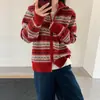 Cardigan de punto de lana pura, de cuello alto, con diseño de doble cremallera, moderno, rejuvenecedor, para mujer, engrosado para otoño e invierno, versátil y adelgazante, estilo coreano.