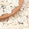 Botones de Concha de Mariposa Negra y Concha de Bivalvo Blanco en Stock, Botones Tallados en Concha, Botones Grabados en Concha Natural, Botones de Punto de Alta Gama para Camisas de Traje