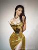 Conjunto de Top Tubo y Falda Corta de Stock de Venta Caliente Transfronterizo Traje Brillante para Escenario Disfraz para Actuación Gogo Vestido de Fiesta Noche Pasarela