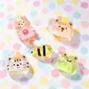 Animalitos Lindo Transparente Abeja Rana Accesorios de Resina Pegamento Crema Llavero DIY Adornos Pegatinas Mayoreo