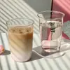 Taza de Café Americano con Hielo de Gran Capacidad Vidrio de Borosilicato Alto Transparente para el Hogar de una Sola Capa Taza Simple Engrosada para Beber