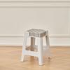 Taburete de Plástico para Sala de Estar del Hogar, Taburete Alto Simple Nórdico para Mesa de Comedor, Apilable, Taburete Cuadrado Espesado Nuevo Material para Adultos para Almacenamiento