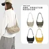 Bolsa de Ombro Única Versátil Cor Lisa Simples Casual Leve Grande Capacidade Transversal Tendência Bolsa Bolinho Verão Deslocamento