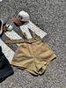 Pantalones de Tirantes Veraniegos Nuevos Ácidos y Dulces para Hombres y Mujeres Pantalones Cortos Sueltos Casuales Estilo Coreano con Chaleco de Rayas