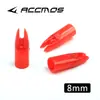 Cola de chaqueta de 6 mm/7 mm/8 mm para flecha de fibra de vidrio de 6/7/8 mm de diámetro exterior, flecha de entrenamiento recreativa compuesta de arco recurvo