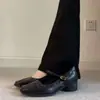Zapatos Mary Jane cuadrados de estilo retro francés para mujer, nuevo modelo otoño 2026 5cm, con una correa de hebilla, zapatos cómodos y versátiles