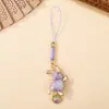 Broche Colgante de Conejo de Jade de la Fiesta de Medio Otoño Brocado de Canción Hanfu Colgante Pequeño del Zodiaco Adorno de Brocado de Canción Producto Cultural y Creativo Terminado para Atracciones Turísticas
