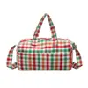 2026 Nova Bolsa Tote Grande de Xadrez Moda Versátil para Mulheres Sensação de Alto Padrão Design de Nicho Bolsa de Ombro