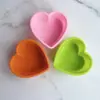 Fornecimento Direto da Fábrica molde de silicone de amor 8cm molde de bolo em formato de coração coração de pêssego molde de sobremesa de pudim gelatina DIY