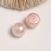 Parche de Perla Redonda Media Esfera Ins Estilo Japonés Tu Zhen Perlado de Pera con Cintura Alta para Pendientes DIY para Mujer, Accesorios de Decoración para Zapatos