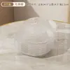 Prato de Frutas de Luxo Leve Padrão Criativo de Geleira Hotel Casa Prato de Ossos para Cuspir Mesa de Jantar Popular Desktop Conjunto de Pratos Pequenos Prato de Frutas Transparente