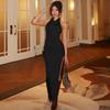Vestido ajustado con espalda descubierta, sexy, estilo hermana real, versátil, estilo europeo y americano, para mujer, transfronterizo, nuevo