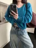 Ropa Zhengqite/ Suéter de Punto Suave y Acogedor de Lana y Cachemira con Cuello en V para Mujer Invierno
