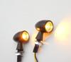 Motocicleta metal retro LED pequeño intermitente coche de calle vehículo todoterreno mini intermitente 12V luz indicadora de giro